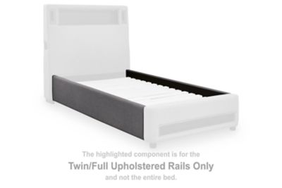 Verishaw - Twin/Full Upholstered Rails - Gray