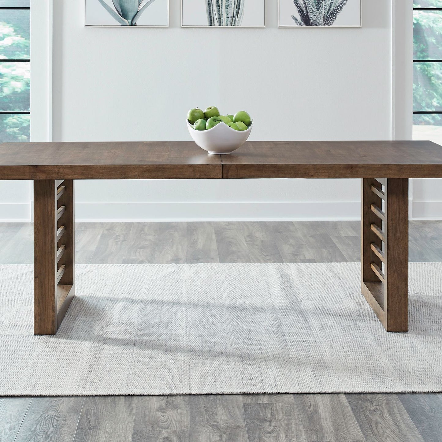 Shaker Lakes - Double Pedestal Table Base - Harvest Brown