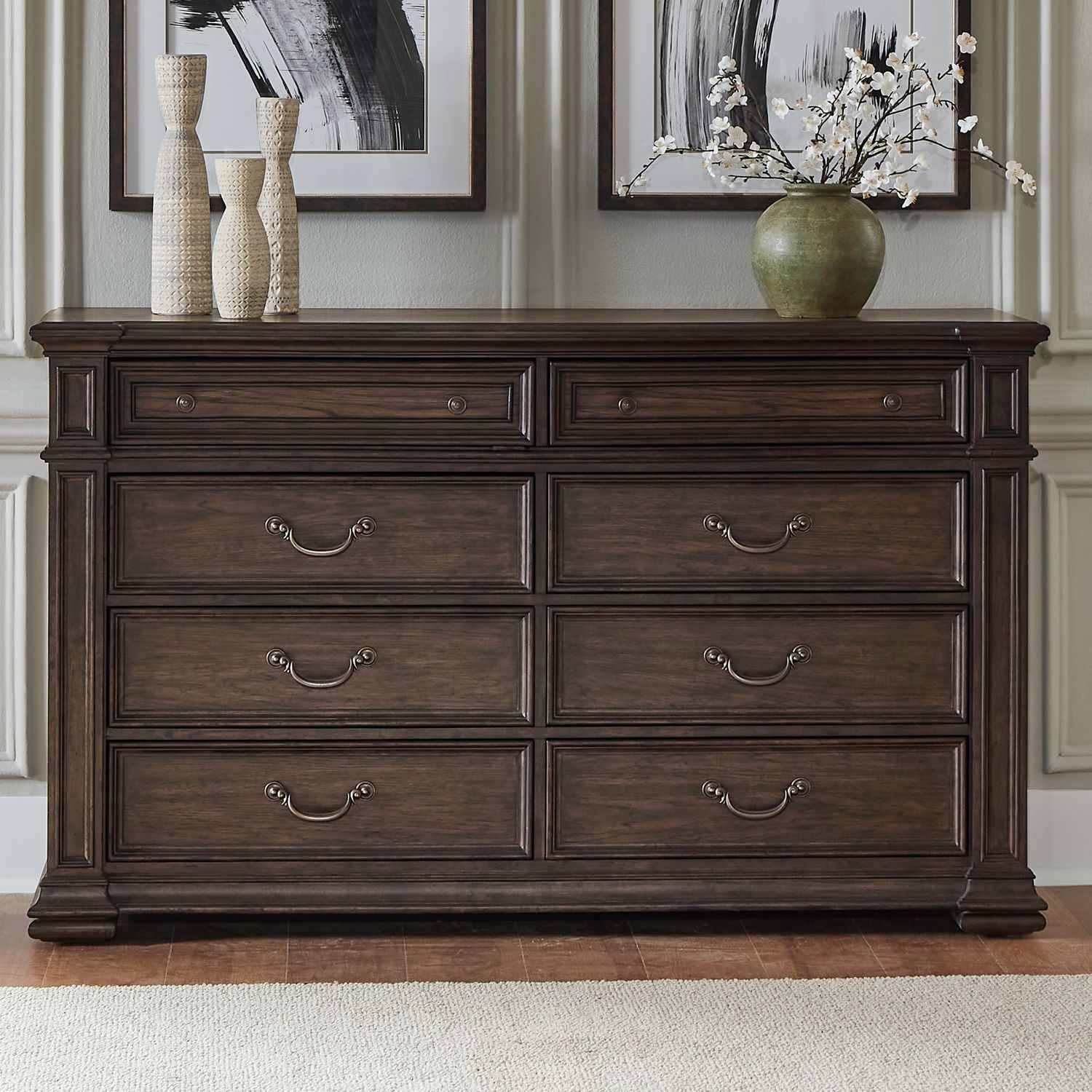 brown 8 drawer dresser SUCSSRICH