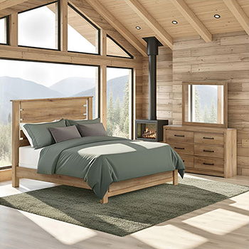 Brozmont - Queen Panel Footboard - Tan