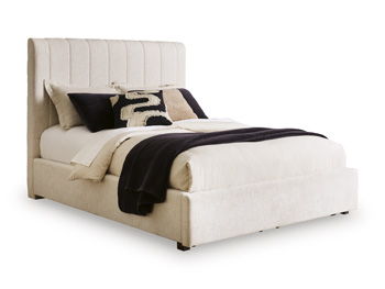 Shoralli - Queen Upholstered Headboard - Beige