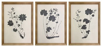 Huddwick - Wall Art Set (Set of 3) - Linen / Black