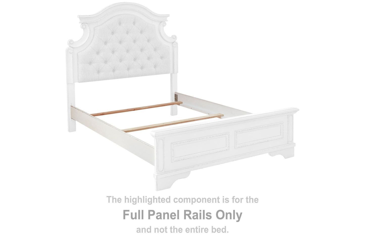 Realyn - Full Panel Rails - Chipped White