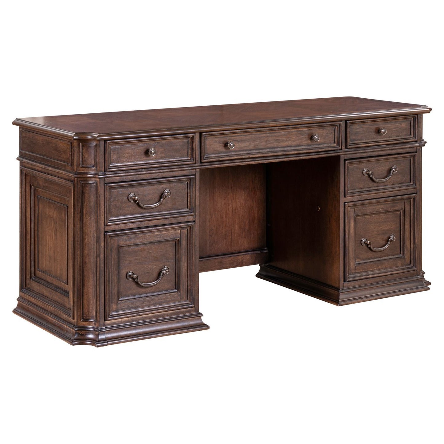 Provence Park - Jr Executive Credenza Top - Chateau Brown