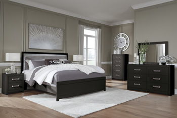 Maeling - King Panel Footboard - Black