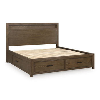 Lelander - Queen Bookcase Headboard - Brown