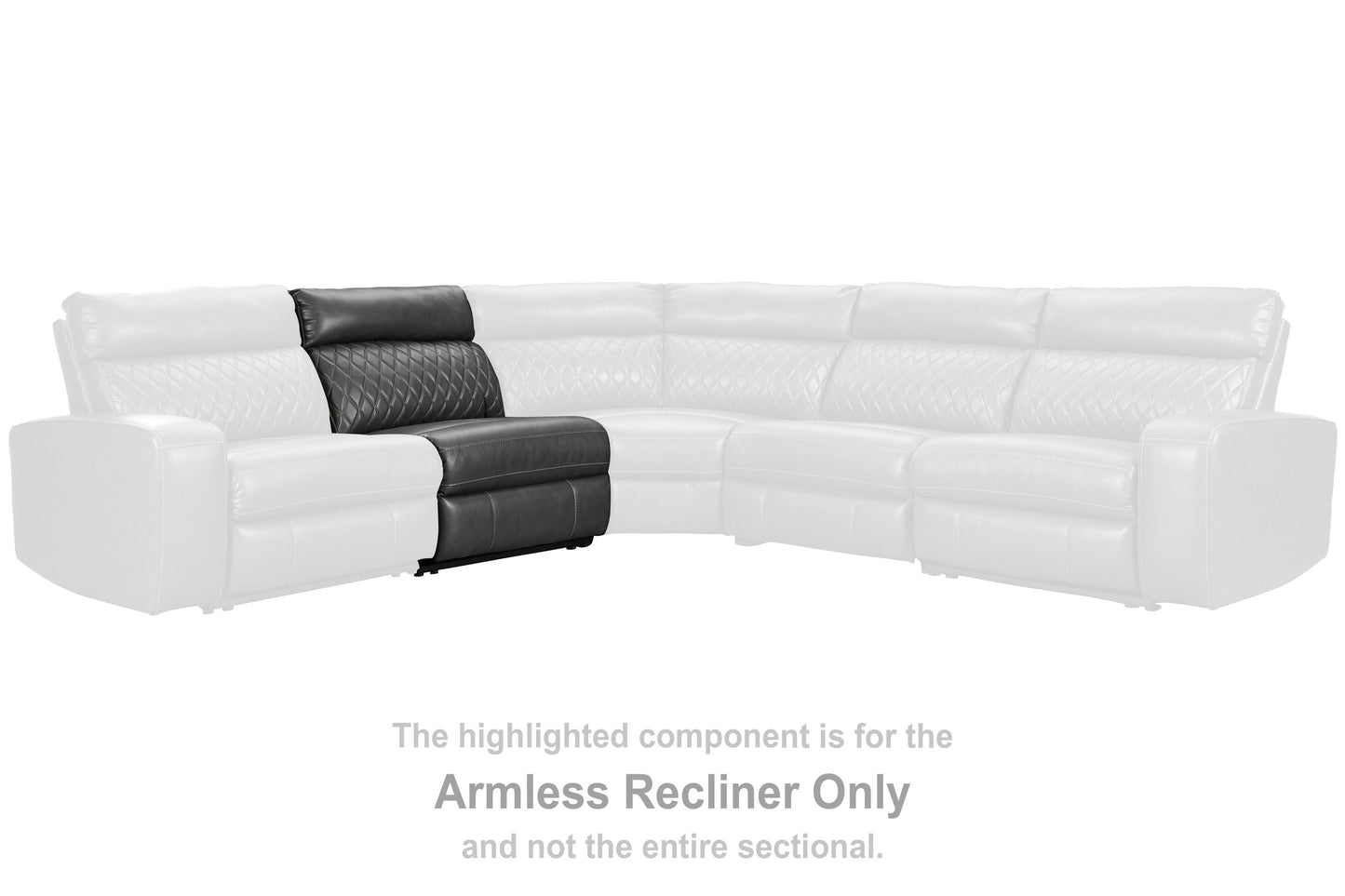 Samperstone - Armless Recliner - Gray