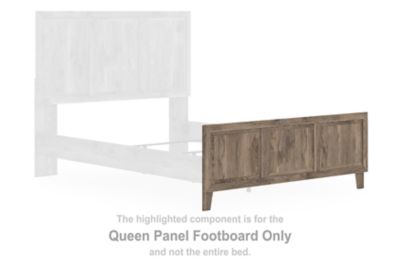 Rusticott - Queen Panel Footboard - Brown