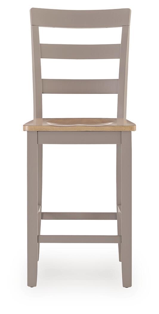 Harperfeld - Barstool (Set of 2) - Natural / Gray