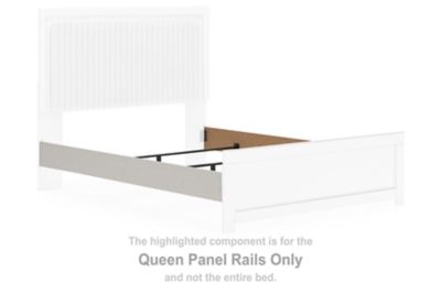 Zuraleus - Queen Panel Rails - White