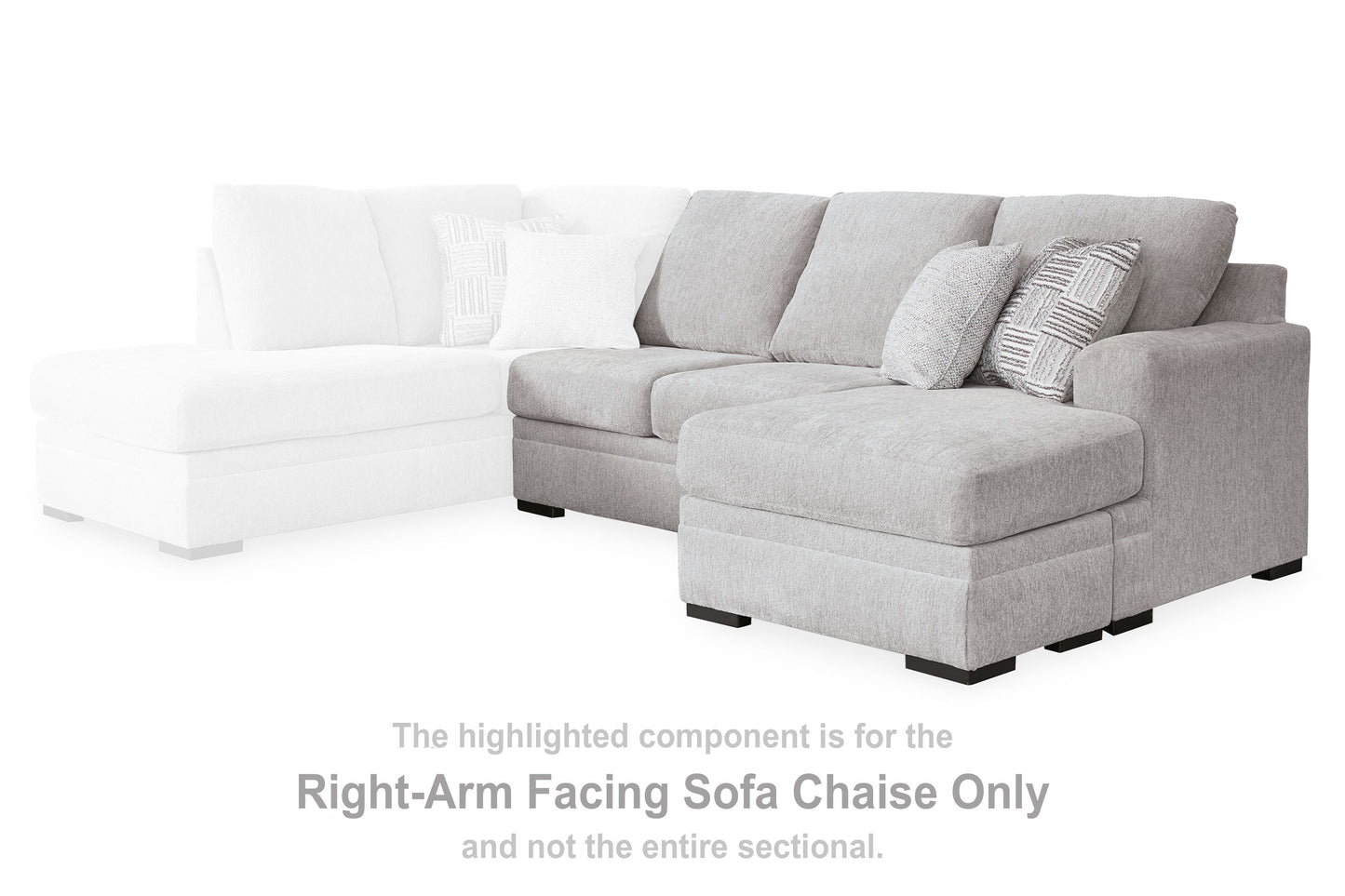 Gabyleigh - Raf Sofa Chaise - Nickel