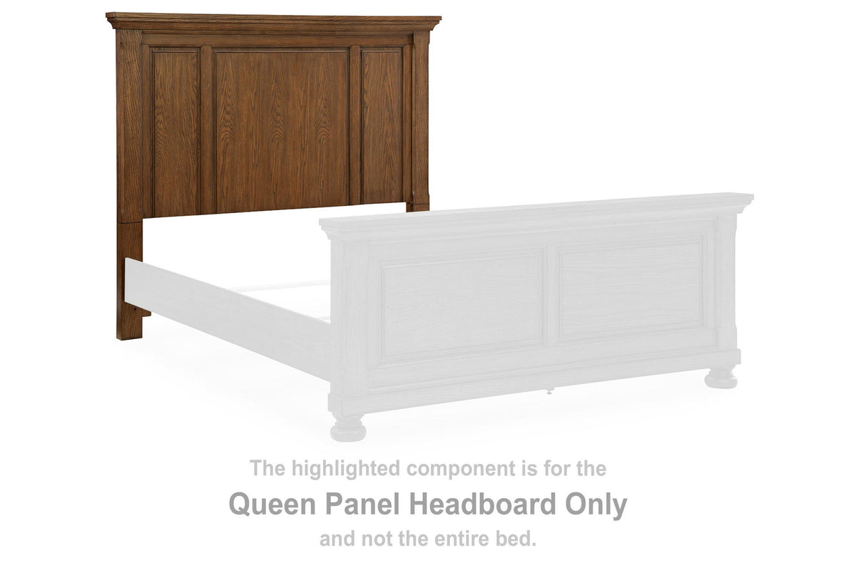Zackaryn - Queen Panel Headboard - Warm Brown