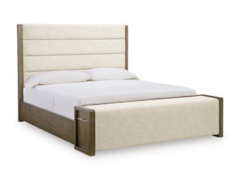 Marxmore - King/California King Upholstered Storage Footboard - Brown