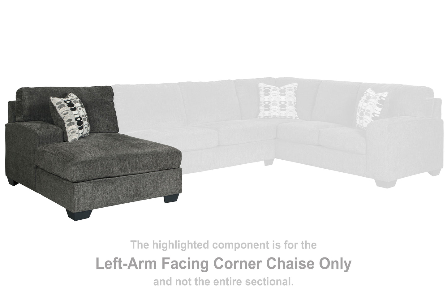 Ballinasloe - LAF Corner Chaise - Smoke