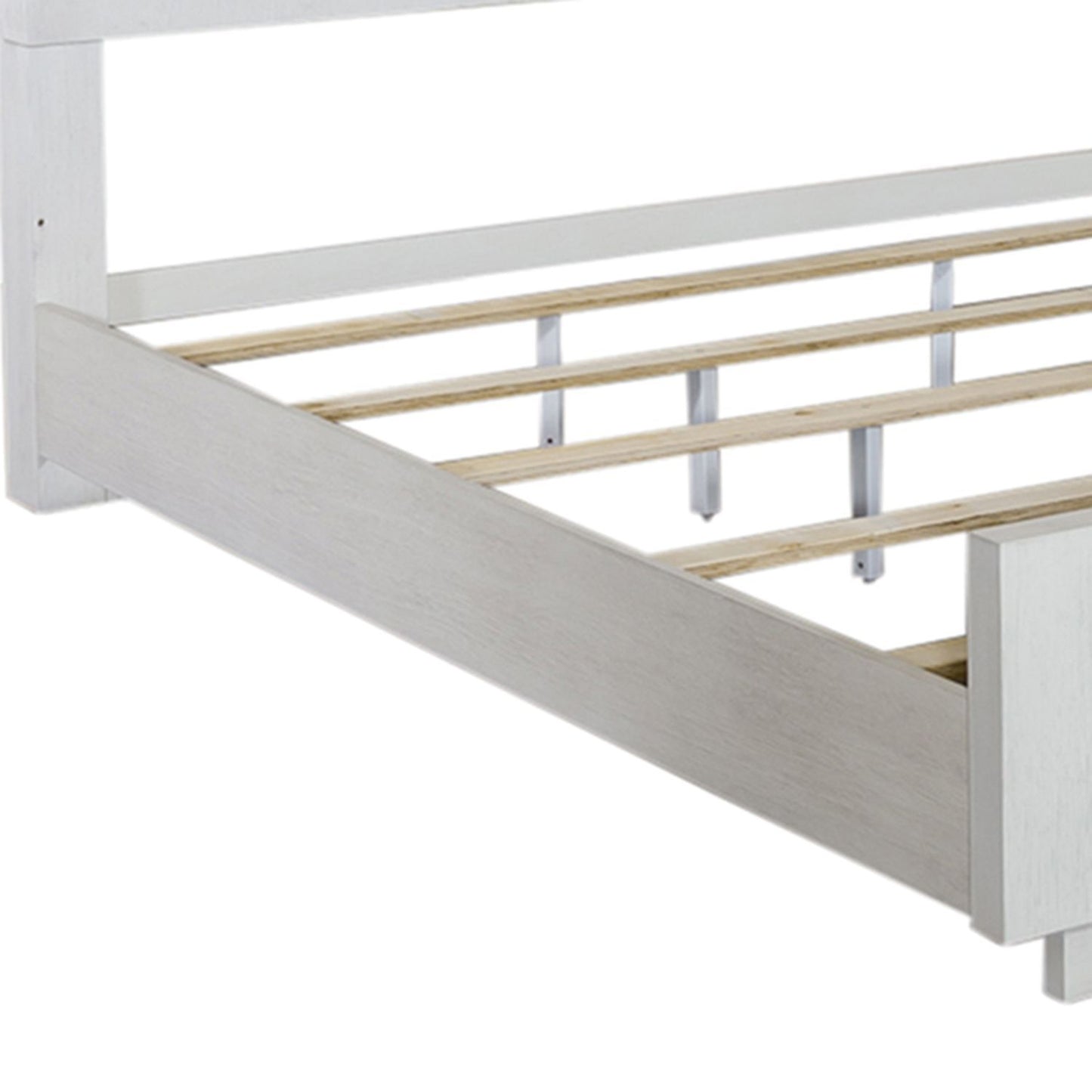 Mirage - Panel Bed Rails - Wirebrushed White