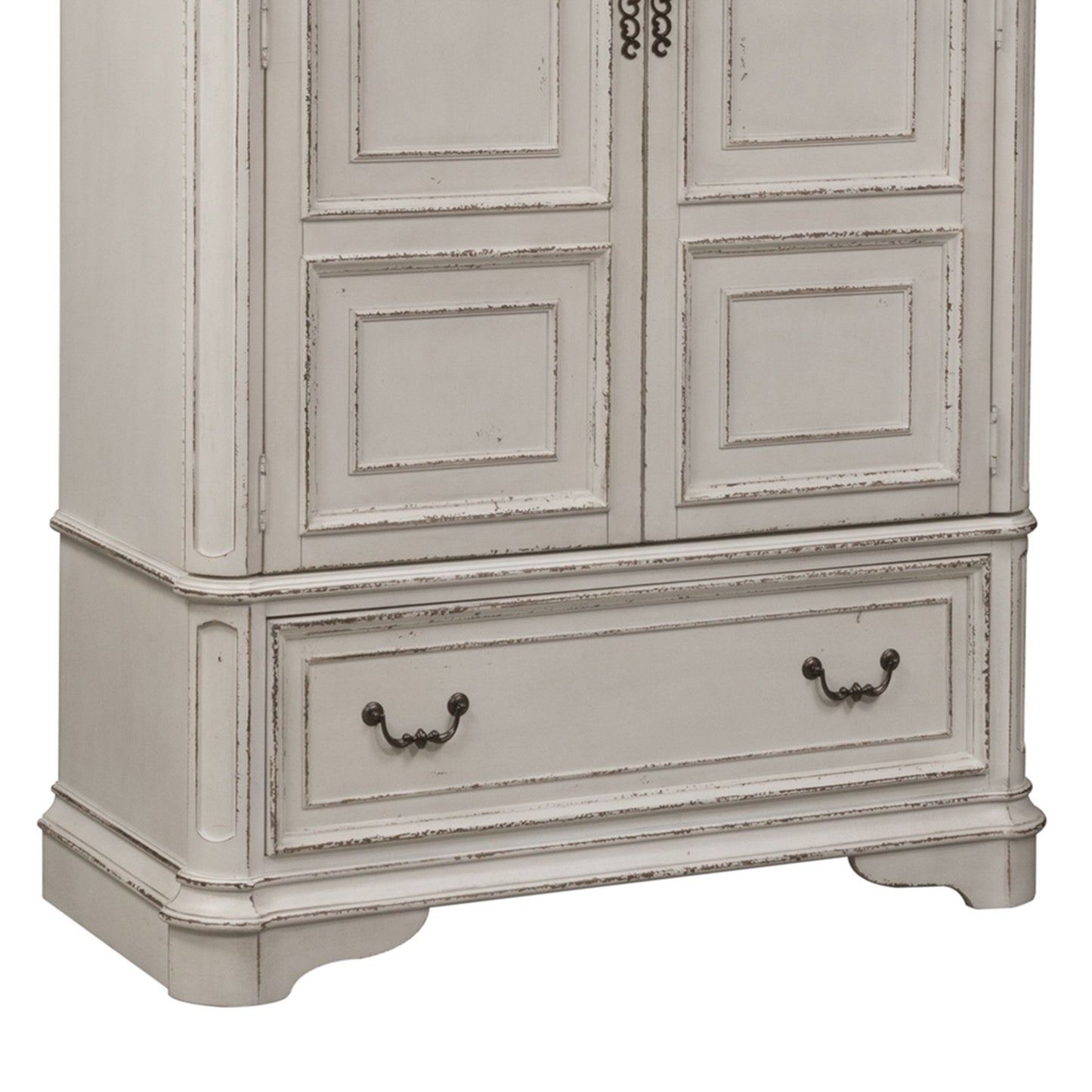Magnolia Manor - Armoire Base - Antique White