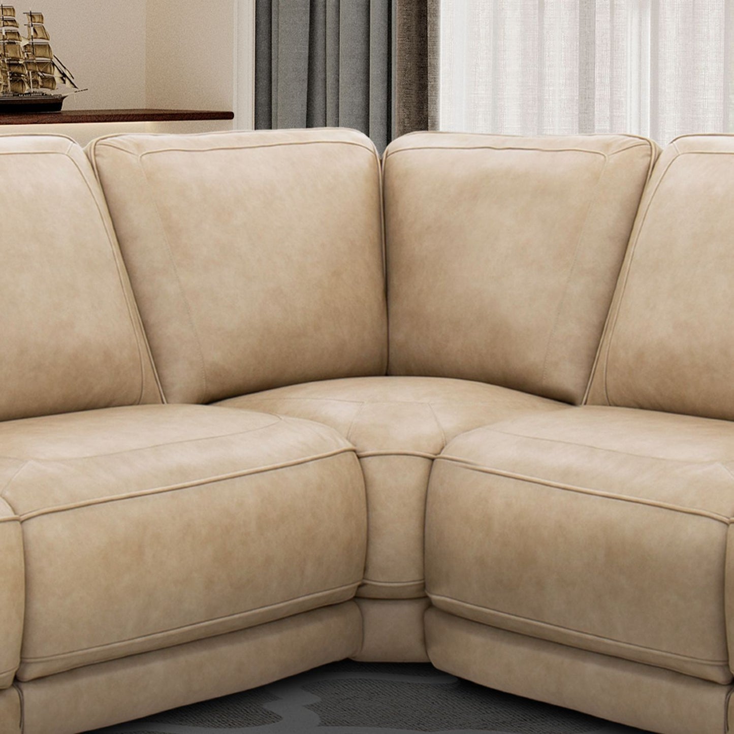 Blake - Corner Wedge - Sophia Oatmeal