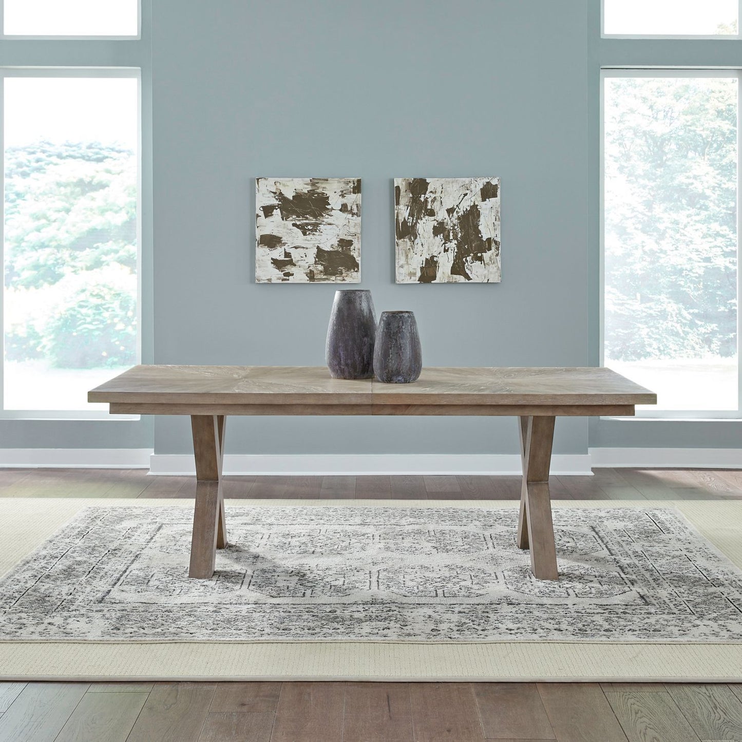 Brentwood - Double Pedestal Table Top - Brown