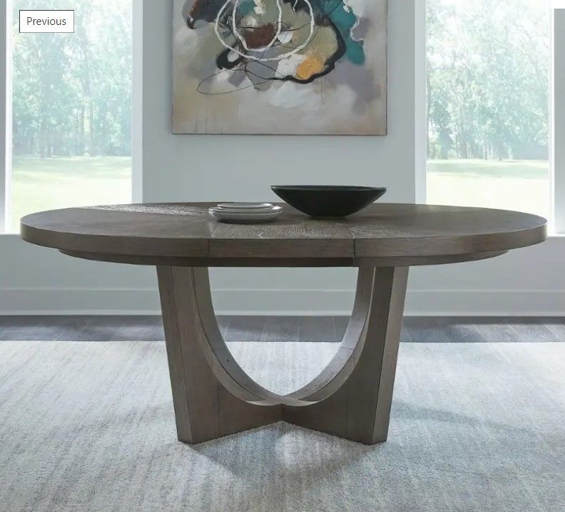 Cascade Falls - Round Pedestal Table Top - Satin Espresso
