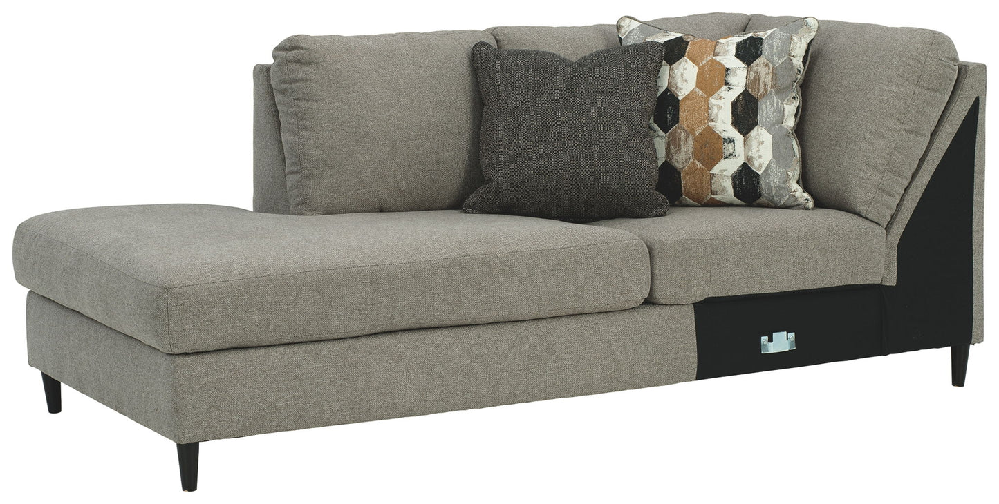 Santasia - LAF Corner Chaise - Gray Dark
