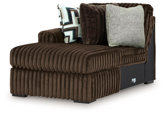 Midnight-Madness - LAF Corner Chaise - Chocolate
