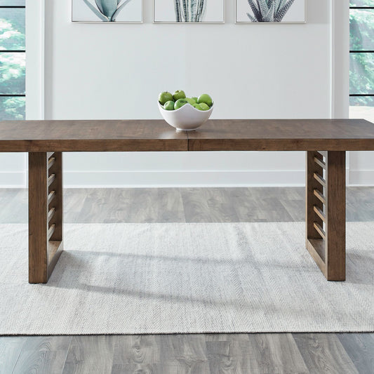 Shaker Lakes - Double Pedestal Table Base - Harvest Brown