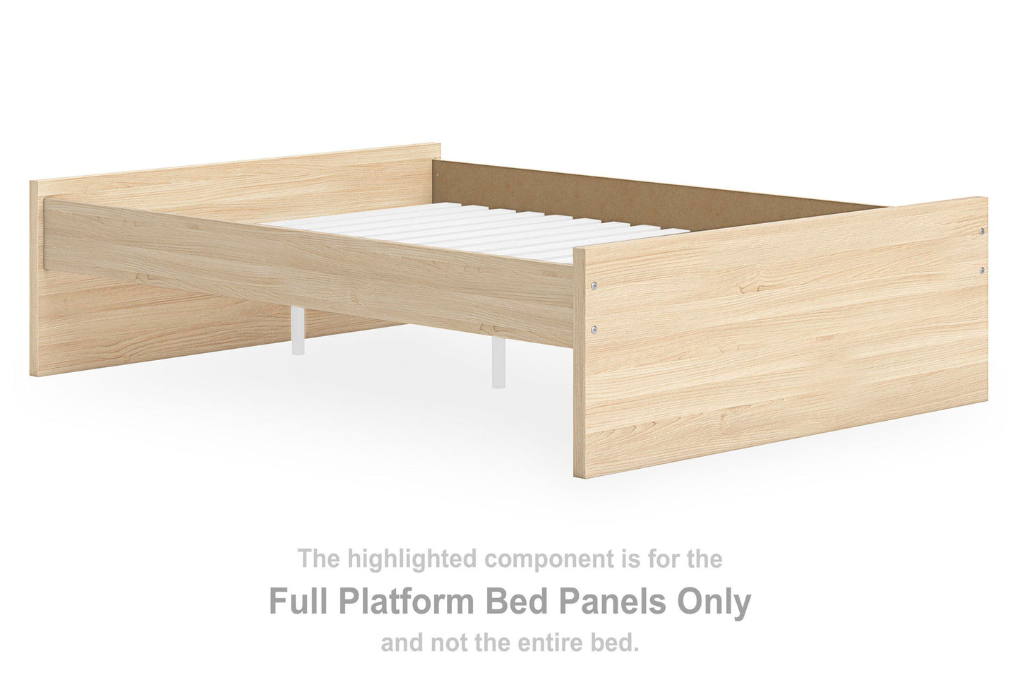 Onita - Full Platform Bed Panels - Natural
