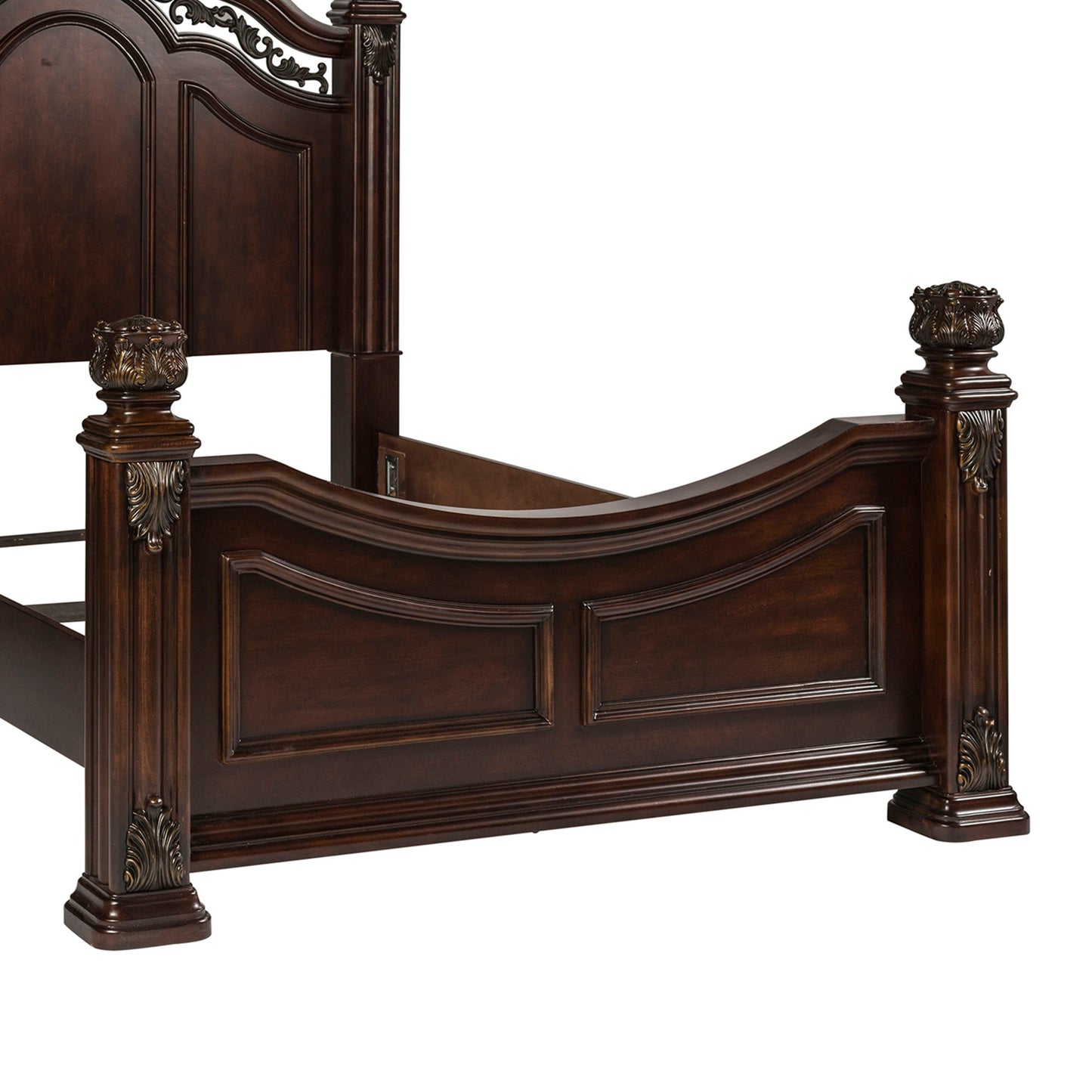 Messina Estates - King Poster Footboard - Cognac