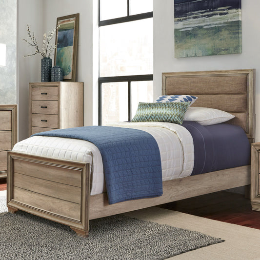 Sun Valley - Twin Upholstered Headboard & Footboard - Light Brown