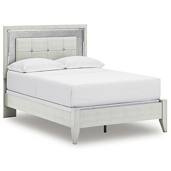 Zyniden - Silver - Full Panel Footboard With Rails