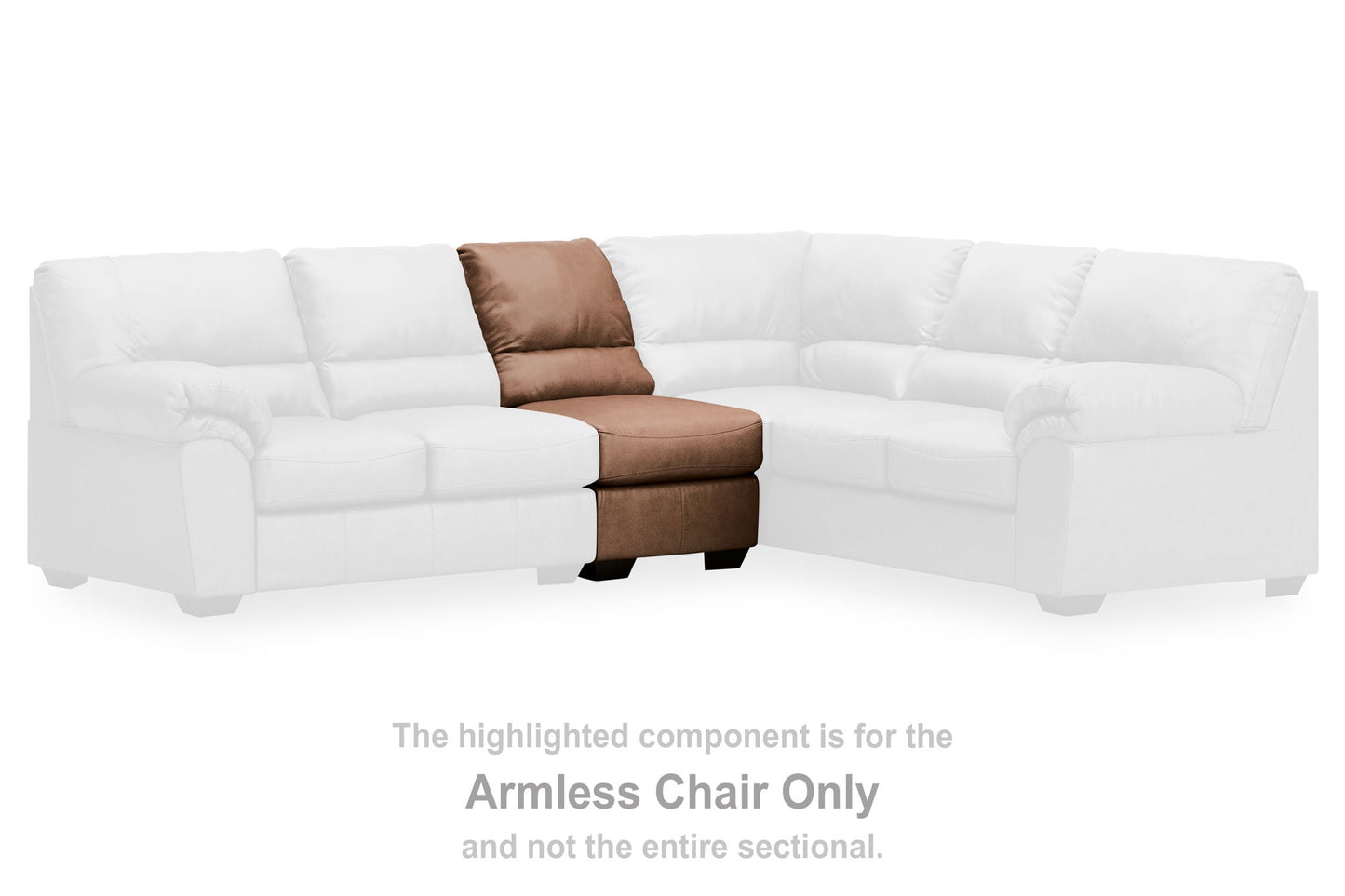 WillowBend - Caramel - Armless Chair
