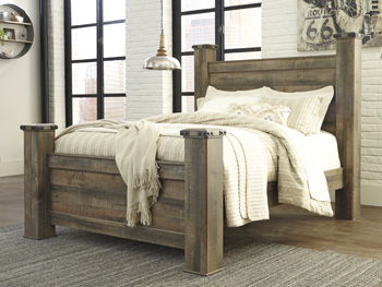 Trinell - Queen Poster Rails - Brown