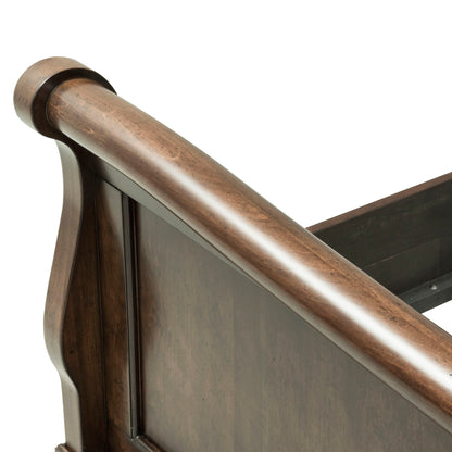 Rustic Traditions - Queen Sleigh Footboard - Dark Brown