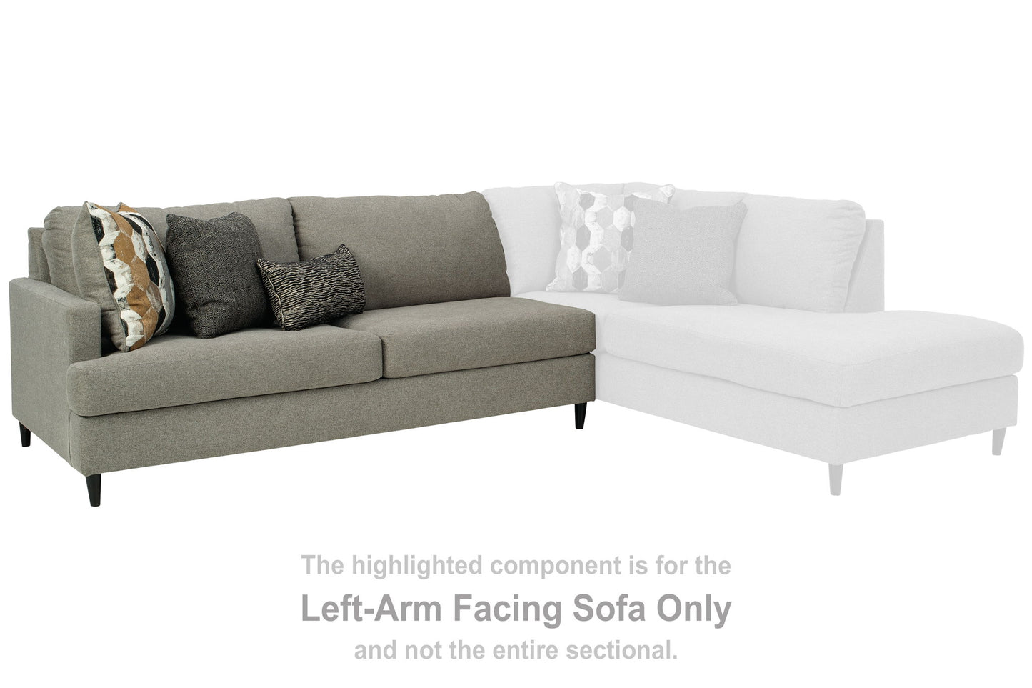Santasia - LAF Sofa - Gray Dark