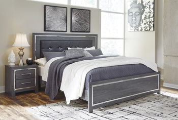 Lodanna - King Panel Rails - Gray