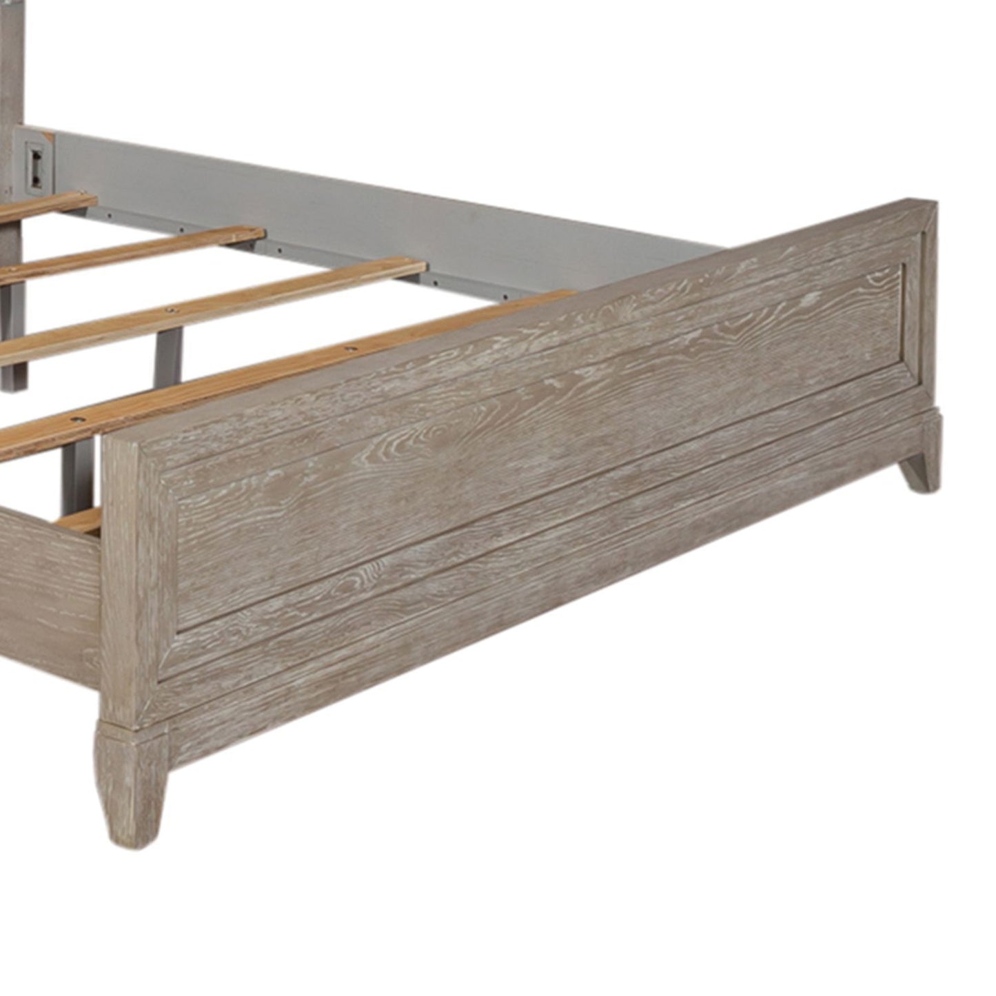 Belmar - King Panel Footboard - Washed Taupe