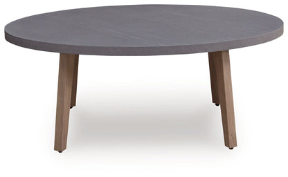Harmony Headlands - Oval Cocktail Table - Natural / Gray