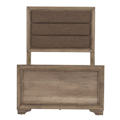 Sun Valley - Full Upholstered Headboard & Footboard - Light Brown