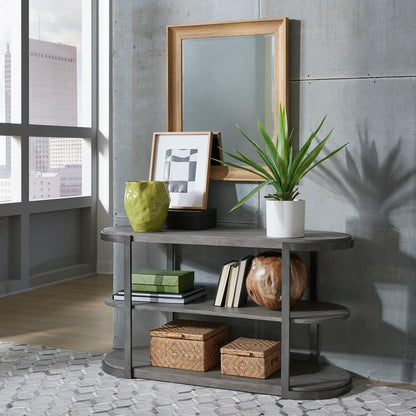 Modern View - Sofa Table Base - Gauntlet Gray