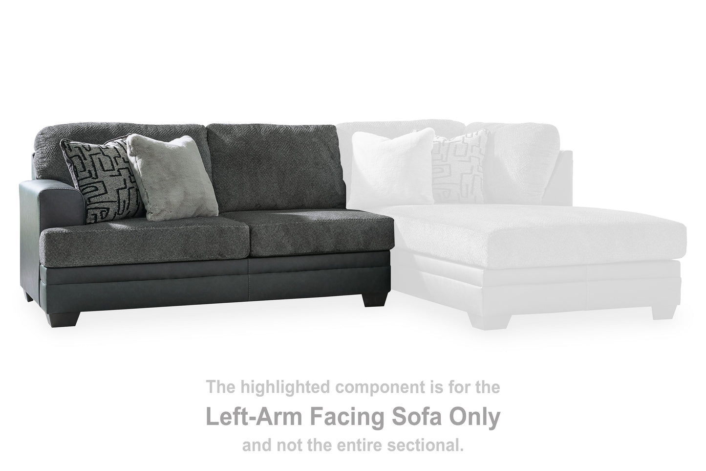 Brixley Pier - Laf Sofa - Graphite