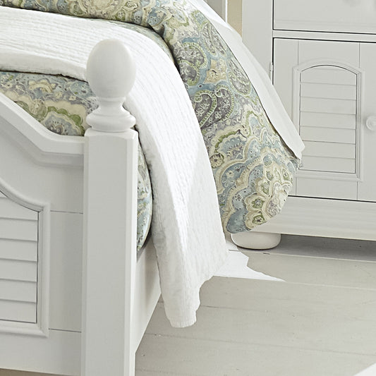 Summer House - California King Panel Rails - White