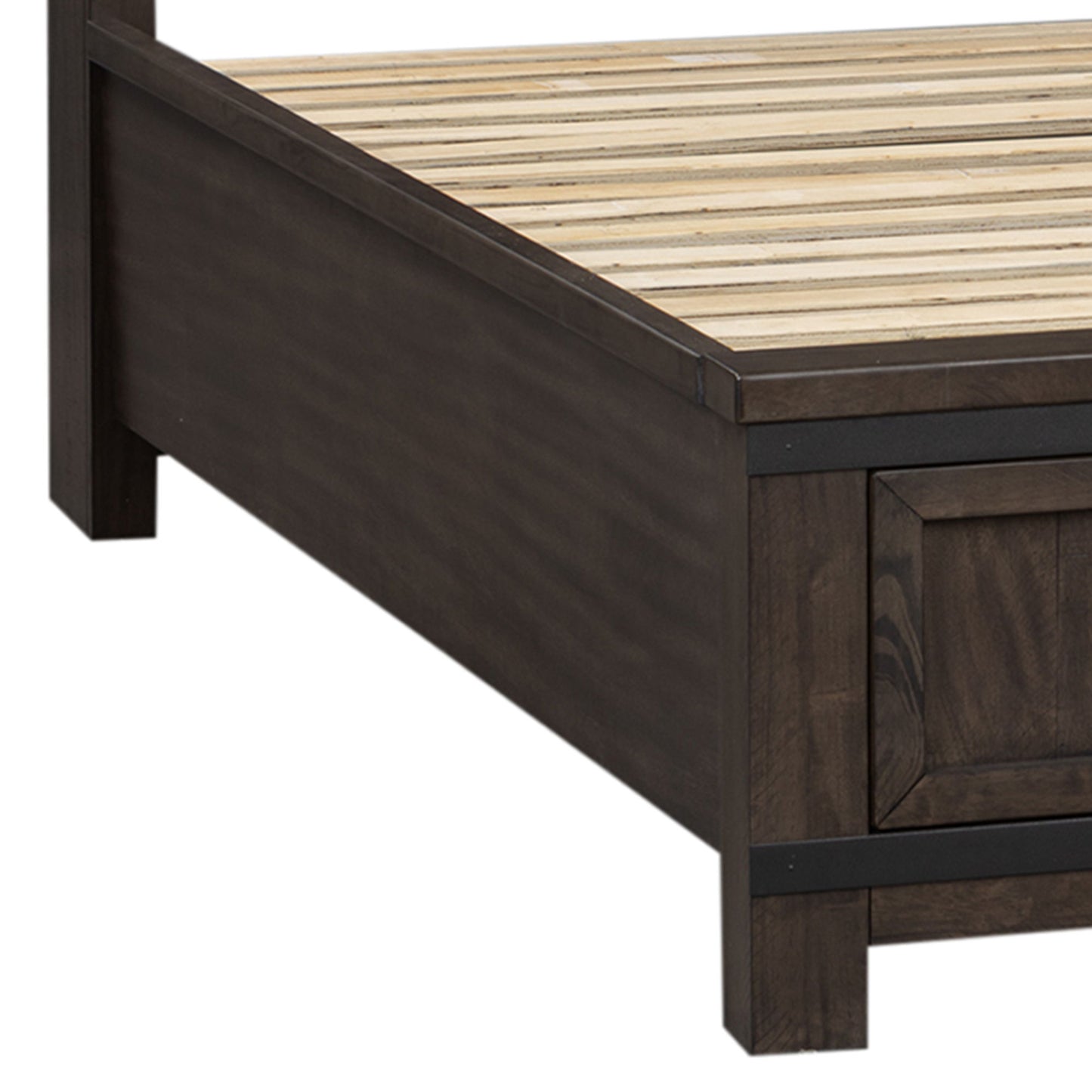 Thornwood Hills - Storage Bed Rails - Dark Brown