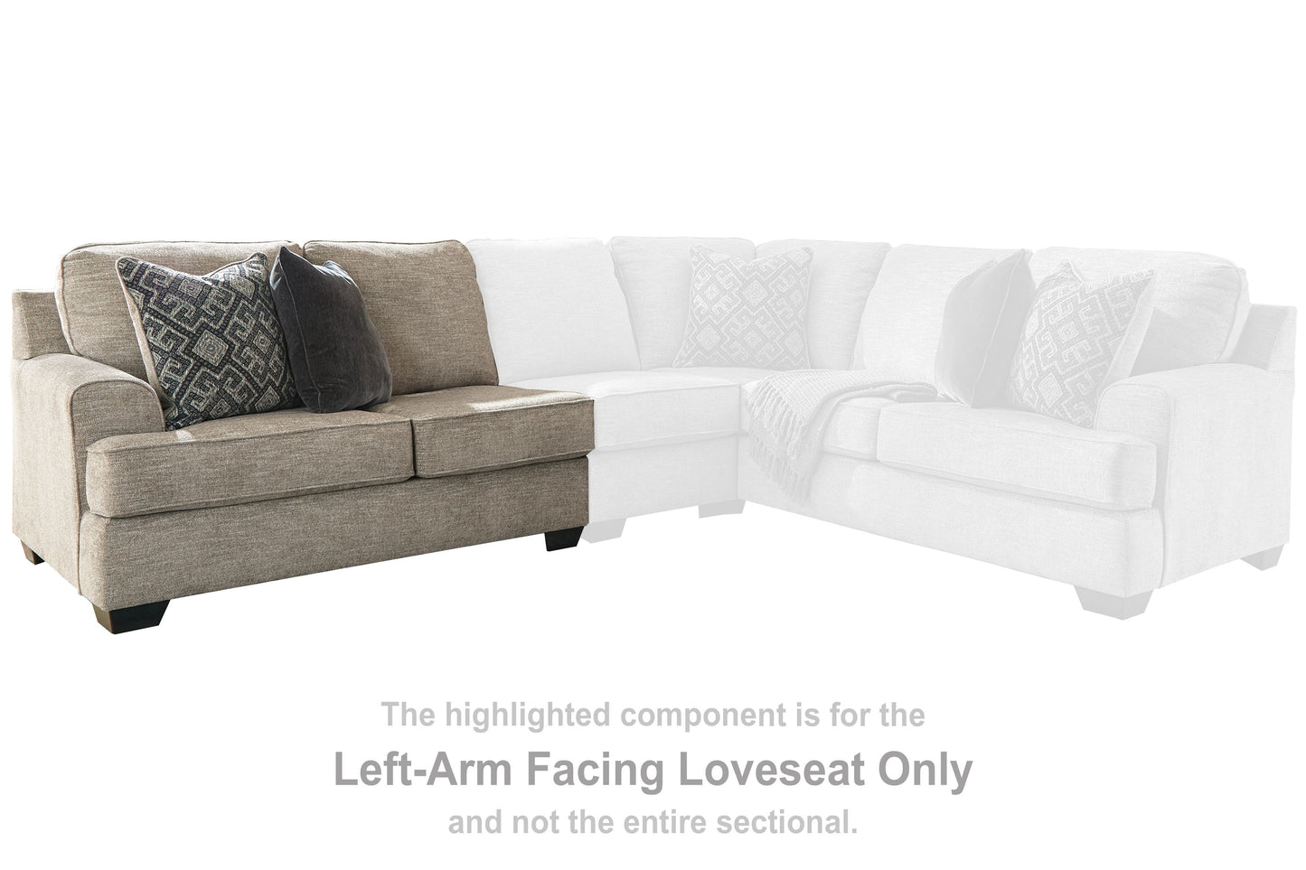 Bovarian - LAF Loveseat - Stone