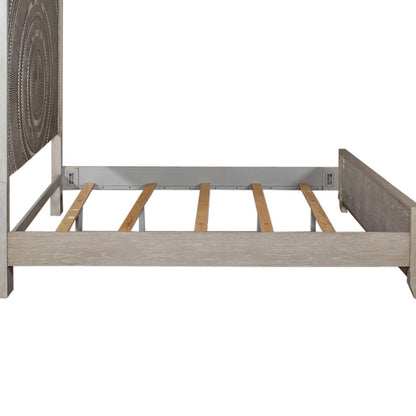 Belmar - California King Panel Rails - Washed Taupe