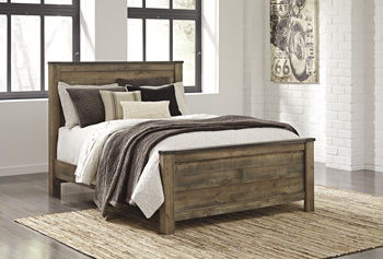 Trinell - Queen Panel Rails - Brown