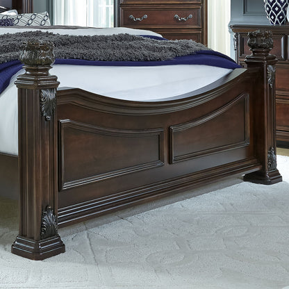 Messina Estates - Queen Poster Footboard - Cognac