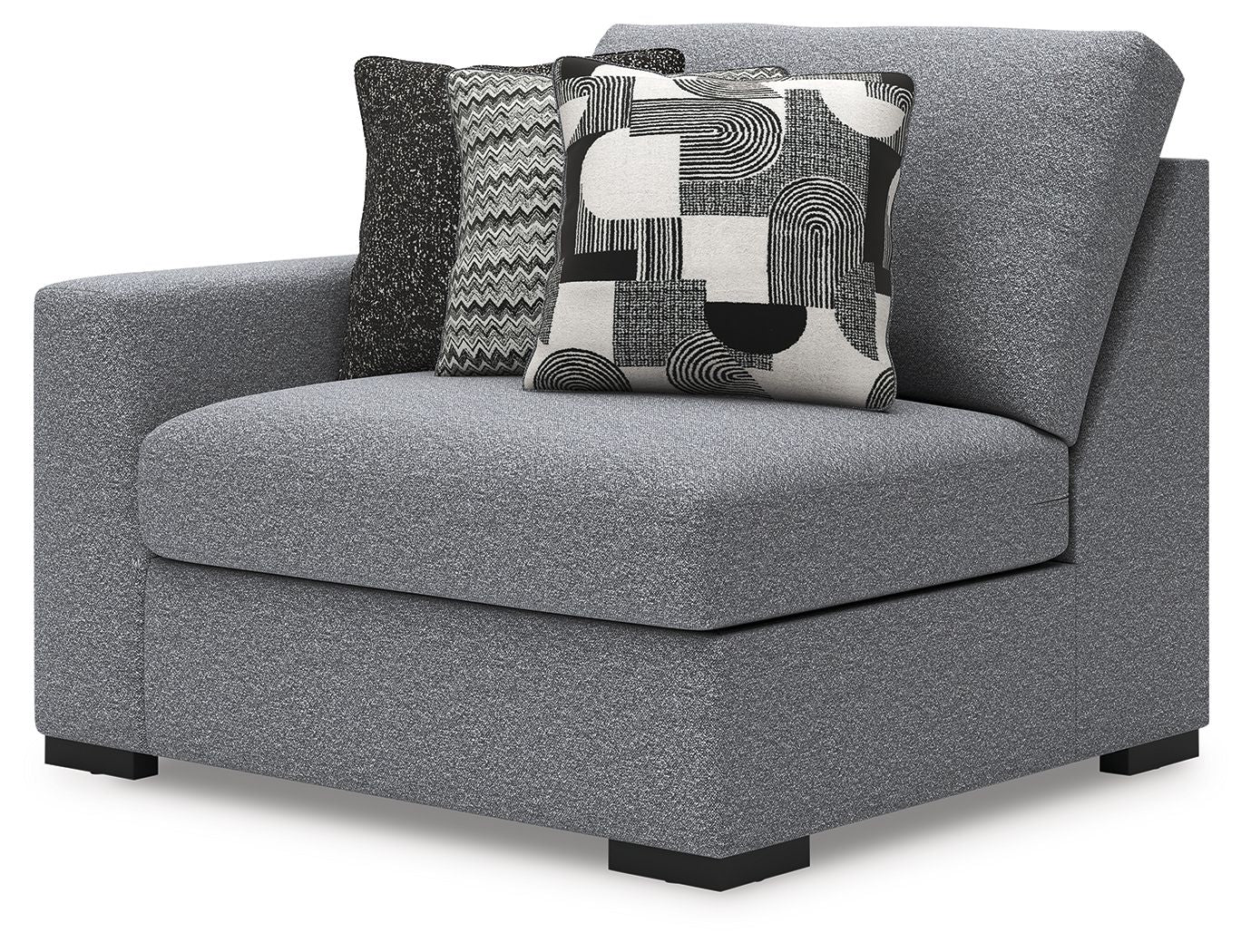 Bealton - LAF Corner Chair - Salt and Pepper