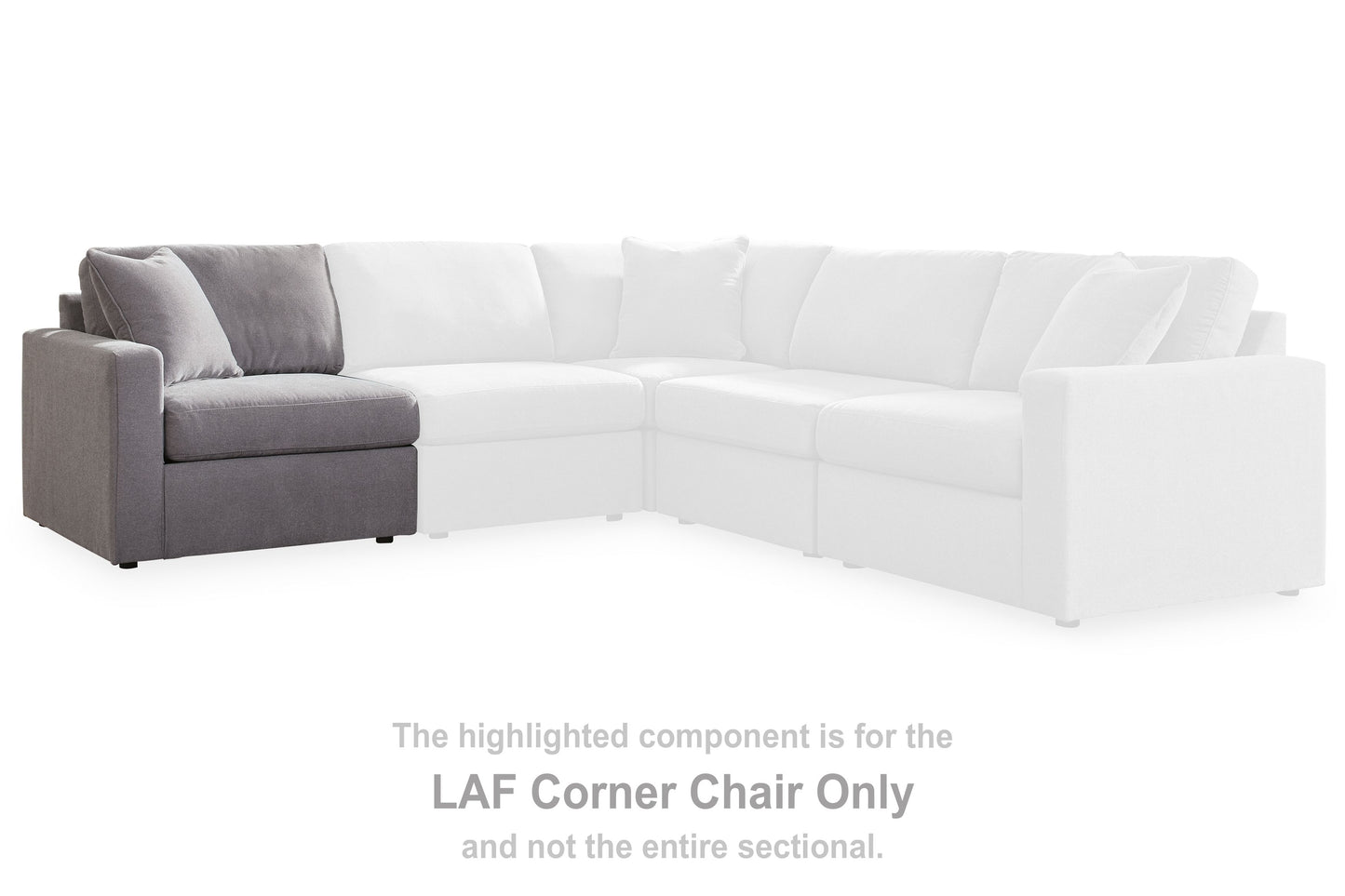 Modmax - Laf Corner Chair - Granite
