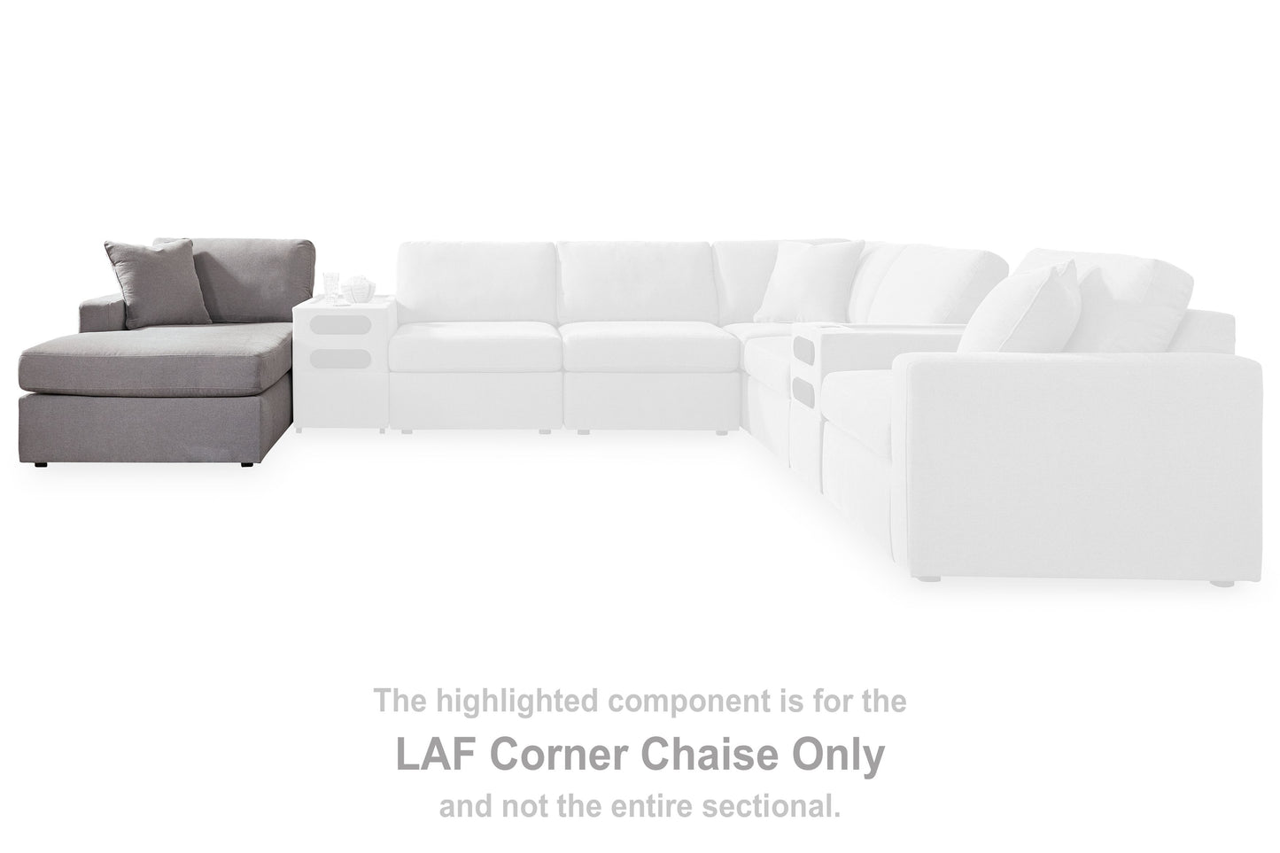 Modmax - Laf Corner Chaise - Granite