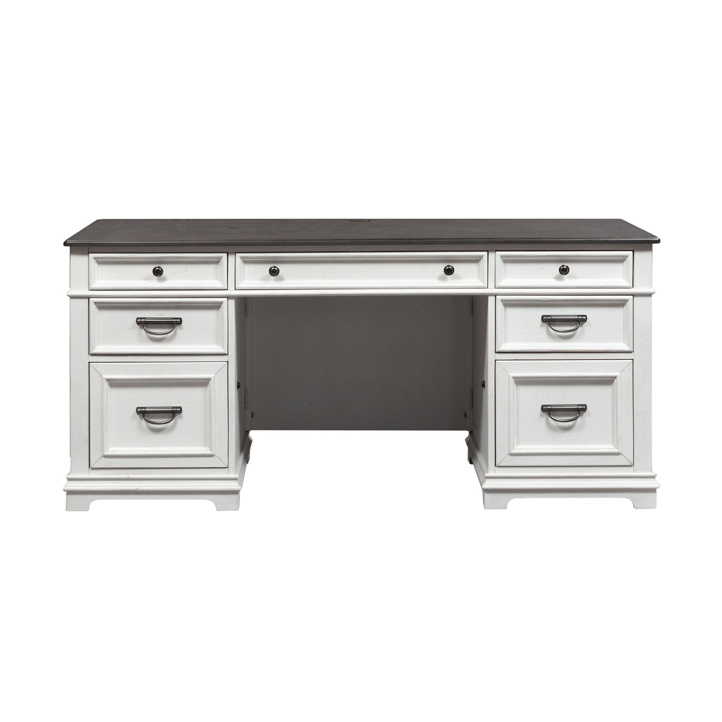 Allyson Park - Jr Executive Desk Base - White